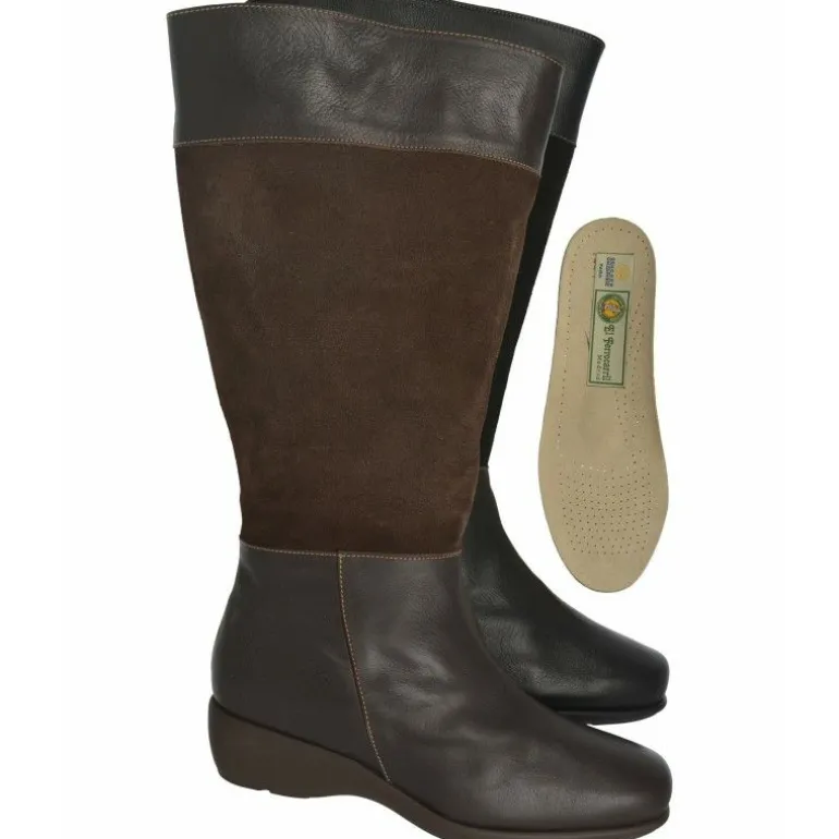 Bota Alta Cremallera Alviflex Caña 50Cm 8511071,Cuna De 2Cm Suela De Poliuretano.