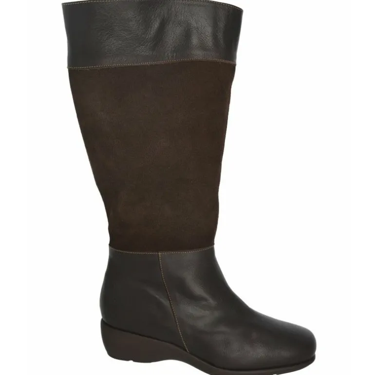 Bota Alta Cremallera Alviflex Caña 50Cm 8511071,Cuna De 2Cm Suela De Poliuretano.