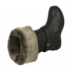 Bota De Calzamedi Con Vuelta De Cuello En Borreguillo Con Piso De Amortiguacion Y Piel Muy Flexible Y Confortable