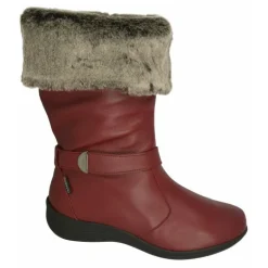 Bota De Calzamedi Con Vuelta De Cuello En Borreguillo Con Piso De Amortiguacion Y Piel Muy Flexible Y Confortable