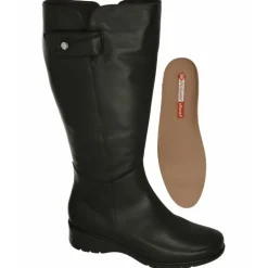 Bota De Piesanto De Pala Lisa Con Velcro En Caña De 44 Cm De Contorno, Planta Extraible Y Piso De Caucho