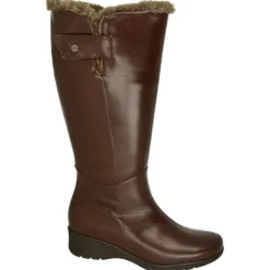 Bota Piesanto De Caña De 43 Cm Y Pala Lisa, Cuello Lana Y Piso De Goma Con Planta De Descanso Extraible