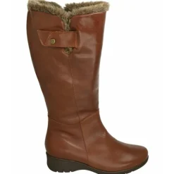 Bota Piesanto De Caña De 43 Cm Y Pala Lisa, Cuello Lana Y Piso De Goma Con Planta De Descanso Extraible