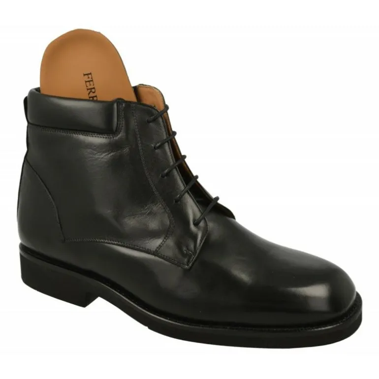 Botin Cordones De Paco Cantos En Boxcalf Ancho Especial.