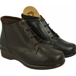 Botin De Alviflex Acordonado En Ancho 14 Con Pala Lisa Y Piso De Poliuretano Aligerado De Pisada Comoda Y Segura