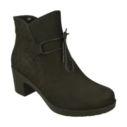 Botin De Comfortclass En Piel De Nobuck Acolchada Rombos. Piso De Goma Con Tacon Cuna De Gran Comodidad. Planta Natomica Extraib