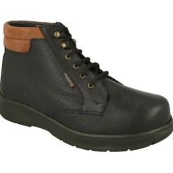 Botin De Cordones De Calzamedi En Pala Lisa Con Horma De Ancho 13, Piso De Cuna De Poliuretano Y Planta Extraible
