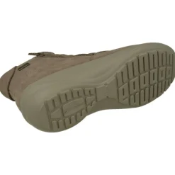 Botin De G Comfort De Piel Lisa Impermeable Con Doble Cremallera, Planta De Descanso Extraible Y Piso De Poliuretano