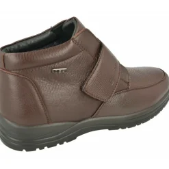 Botin De G Comfort En Piel Grabada Con Membrana Impermeable, Piso De Caucho Y Horma De Ancho Especial Con Planta Extraible