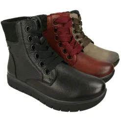 Botin De G Comfort En Piel Lisa Con Membrana Impermeable, Piso De Caucho Amortiguado Y Planta De Descanso Extraible