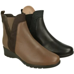 Botin De Piesanto De Pala Lisa Con Elastico Y Cremallera En Caña, Piso De Caucho Y Planta Anatomica Extraible