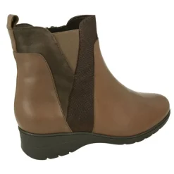 Botin De Piesanto De Pala Lisa Con Elastico Y Cremallera En Caña, Piso De Caucho Y Planta Anatomica Extraible