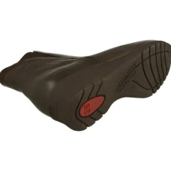 Botin De Piesanto En Piel Lisa Con Lateral Combinado, Piso De Cuna De Caucho Y Planta Extraible