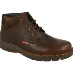 Botin De Tolino Acordonado De Pala Lisa Con Piel Engrasada Y Piso De Caucho Flexible Con Planta Anatomica Extraible