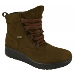 Botin De Westland Antes Romika En Tejido Antelina Impermeable Acordonado Con Planta De Descanso Y Piso De Amortiguacion