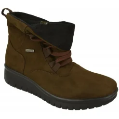 Botin De Westland Antes Romika En Tejido Antelina Impermeable Acordonado Con Planta De Descanso Y Piso De Amortiguacion