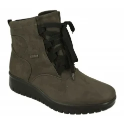 Botin De Westland Antes Romika En Tejido Antelina Impermeable Acordonado Con Planta De Descanso Y Piso De Amortiguacion