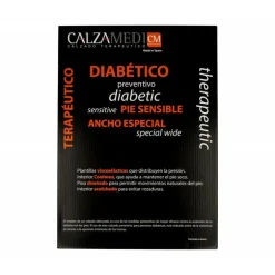 Cordon De Calzamedi Pala Lisa Especial Pies Diabéticos, Extra Ancho 14, Plantilla Movible.