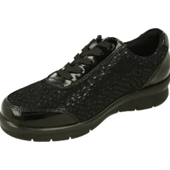 Cordon De G-Comfort En Piel Combinada Charol Metal De Horma Ancho 14 Piso De Cuna Ancha Y Planta De Descanso Extraible