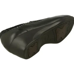 Mocasin De Calzamedi De Pala Abotinada Con Elasticos Y Piel Combinada Con Charol. Piso De Poliuretano Y Planta Extraible