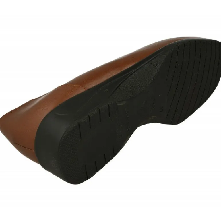 Mocasin De Drucker De Pala Lisa Con Elastico Central, Piso Caucho De Cuna Baja Y Planta Anatomica