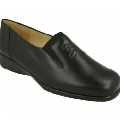 Mocasin De Drucker De Pala Lisa Con Elastico Central, Piso Caucho De Cuna Baja Y Planta Anatomica