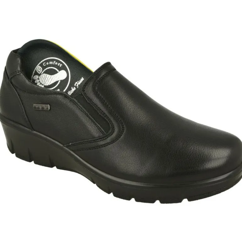 Mocasin De G Comfort Con Elasticos En Pala Lisa Y Piso De Poliuretano Aligerado Con Planta De Descanso Extraible