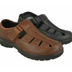 Sandalia Cerrada De G Comfort Con Ajuste De Velcro Y Piso De Descanso Con Planta Anatomica Movible