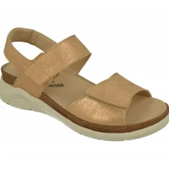 Sandalia De Baerchi Con Doble Tira De Velcro Ajustable, Planta Anatomica Y Forro De Piel Interior Transpirable.