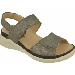 Sandalia De Baerchi Con Doble Tira De Velcro Ajustable, Planta Anatomica Y Forro De Piel Interior Transpirable.