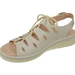 Sandalia De Comfort Class Acordonada Extra Ancha En Piel Grabada, Piso De Poliuretano Y Planta Anatomica Extraible