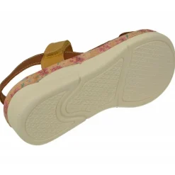 Sandalia De Comfort Class Con Tiras De Velcro Combinadas, Planta Anatomica Extraible Y Piso De Poliuretano