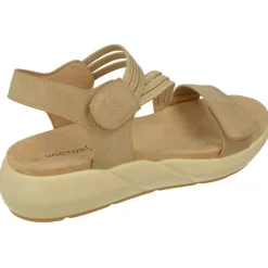 Sandalia De Doctor Cutillas Con Tiras De Tejido Elastico Y Doble Ajuste De Velcro, Planta Anatomica Y Piso De Amortiguacion