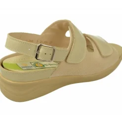Sandalia De Drucker Con Doble Velcro En Pala Con Horma De Ancho 14 Y Piso Y Planta De Descanso Movible