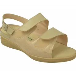 Sandalia De Drucker Con Doble Velcro En Pala Con Horma De Ancho 14 Y Piso Y Planta De Descanso Movible