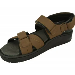 Sandalia De G Comfort De Tiras Cruzadas Con Ajuste De Velcro Y Planta De Descanso Extraible