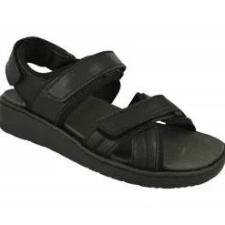 Sandalia De G Comfort De Tiras Cruzadas Con Ajuste De Velcro Y Planta De Descanso Extraible