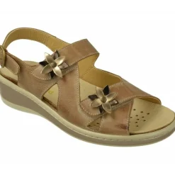 Sandalia Del Doctor Cutillas Con Doble Velcro Y Flor En Pala Con Piso De Descanso Y Palnta Anatomica Extraible