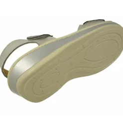 Sandalia Del Doctor Cutillas Con Soble Tira De Velcro Ajustable En Piel Vacuna Con Planta De Descanso Extraible Y Piso De Amorti
