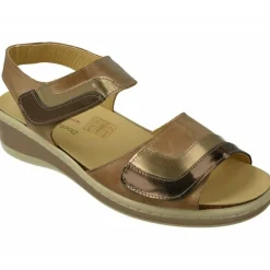 Sandalia Del Doctor Cutillas Con Soble Tira De Velcro Ajustable En Piel Vacuna Con Planta De Descanso Extraible Y Piso De Amorti