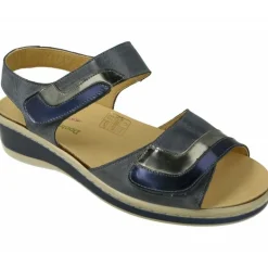 Sandalia Del Doctor Cutillas Con Soble Tira De Velcro Ajustable En Piel Vacuna Con Planta De Descanso Extraible Y Piso De Amorti