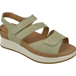 Sandalia De Piesanto Con Tiras De Velcro Cruzadas Ajustables Especial Para Plantillas Con Petaca Y Cubeta Y Plata Extraible Con