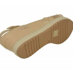Sandalia De Rico Con Tiras Combinadas Y Ajuste De Velcro, Cuna Alta Nacarada Con Planta Extraible Y Piso Microporoso Confortable