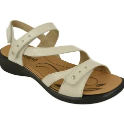 Sandalia De Westland De Tiras Cruzadas Y Ajuste De Velcro Con Planta Anatomica Extraible Y Piso De Poliuretano