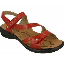 Sandalia De Westland De Tiras Cruzadas Y Ajuste De Velcro Con Planta Anatomica Extraible Y Piso De Poliuretano