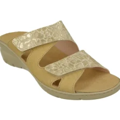 Sandalia Zueco De Comfort Class Combinado Piel Lisa Y Grabada Con Planta De Descanso Y Suela Aligerada