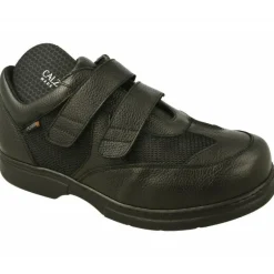 Velcro De Calzamedi Con Doble Velcro Ajustable Combinado Piel Y Tejido Con Piso Y Planta De Descanso En Horma De Ancho Especial