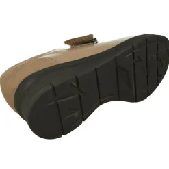 Velcro De Confort Class Con Hebilla Metalica Y Piel Combinada Nobuck Charol. Piso De Poliuretano Muy Ligero Y Planta Extraible