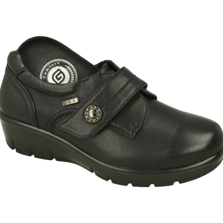 Velcro De G Comfort En Pala Lisa Y Piel Vacuna Con Forro Impermeable Y Piso De Amortiguacion Con Planta Extraible De Descanso