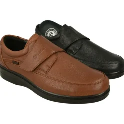 Velcro De G Comfort En Piel Grabada Con Bordon En Pala, Membrana Impermeable Y Piso De Poliuretano Con Planta Extraible